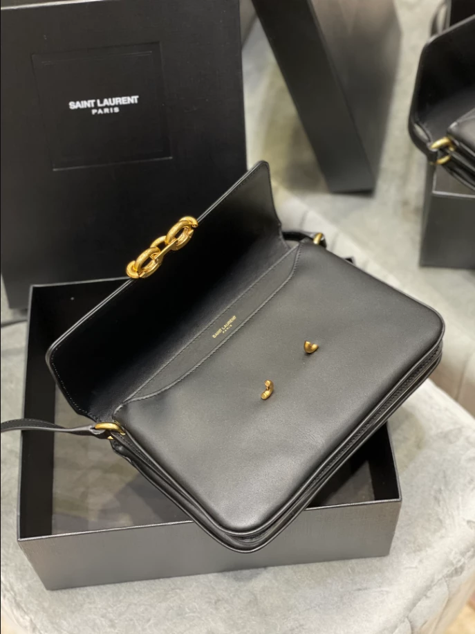Saint Laurent June Box Bag in Quilted Lambskin - YB046