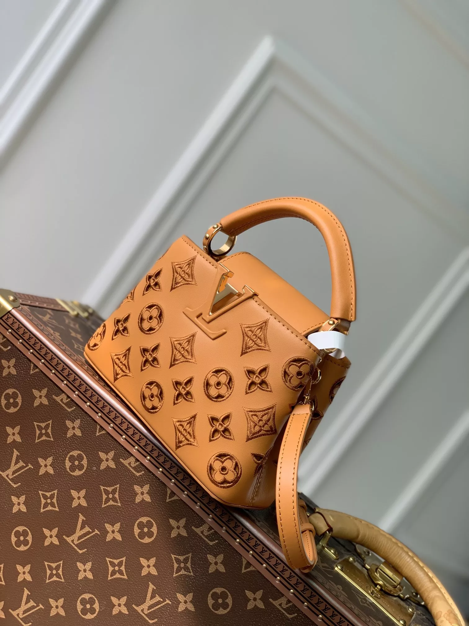 LV Broderie Anglaise Capucines Mini Saffron Yellow