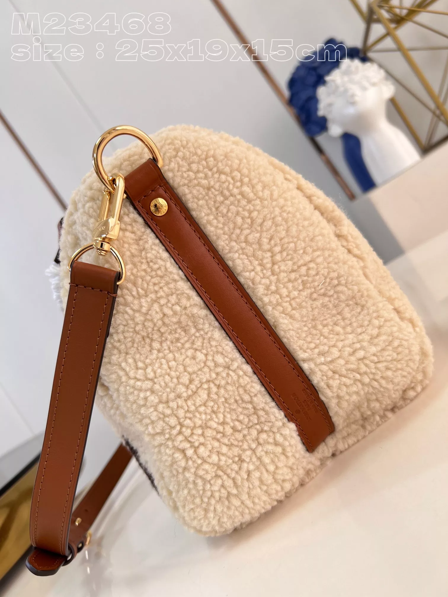 LV Ski Speedy Bandoulière 25 Cream/Brown