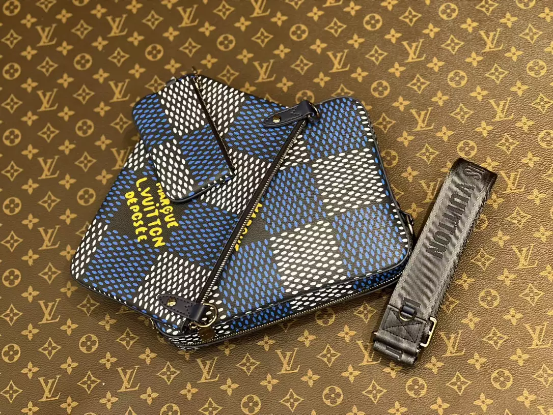 LV Monogram Eclipse Blue and Black