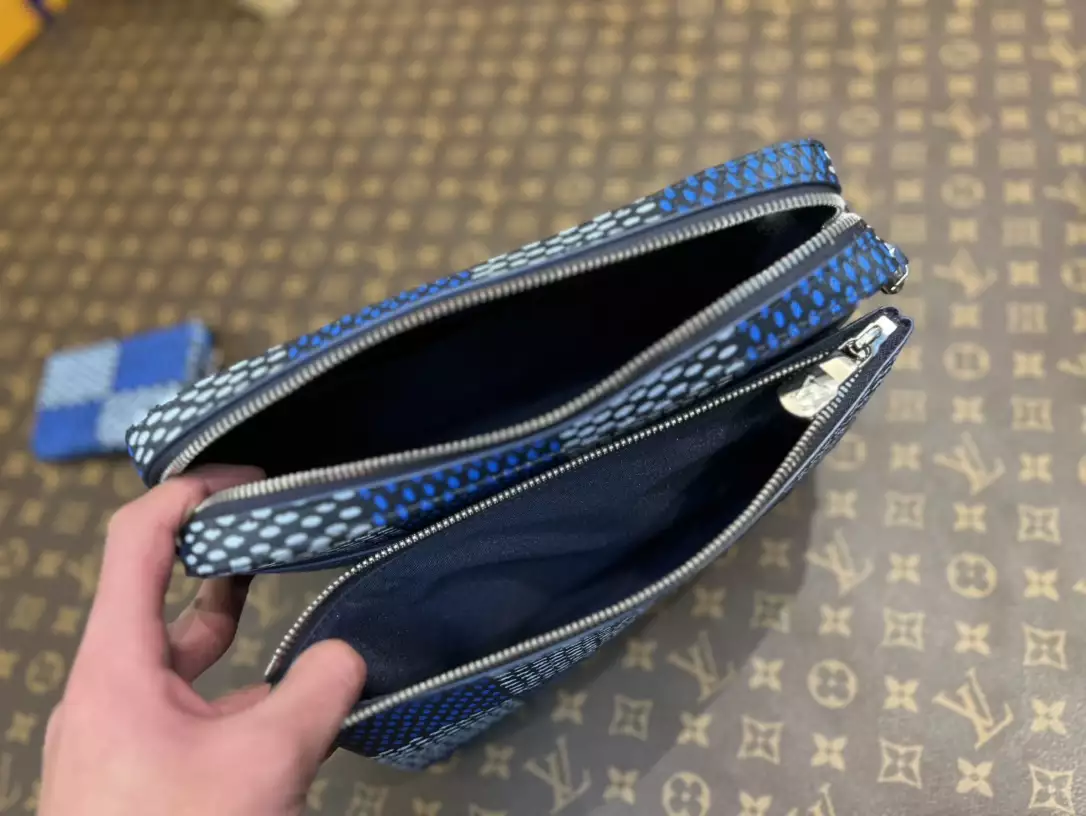 LV Monogram Eclipse Blue and Black