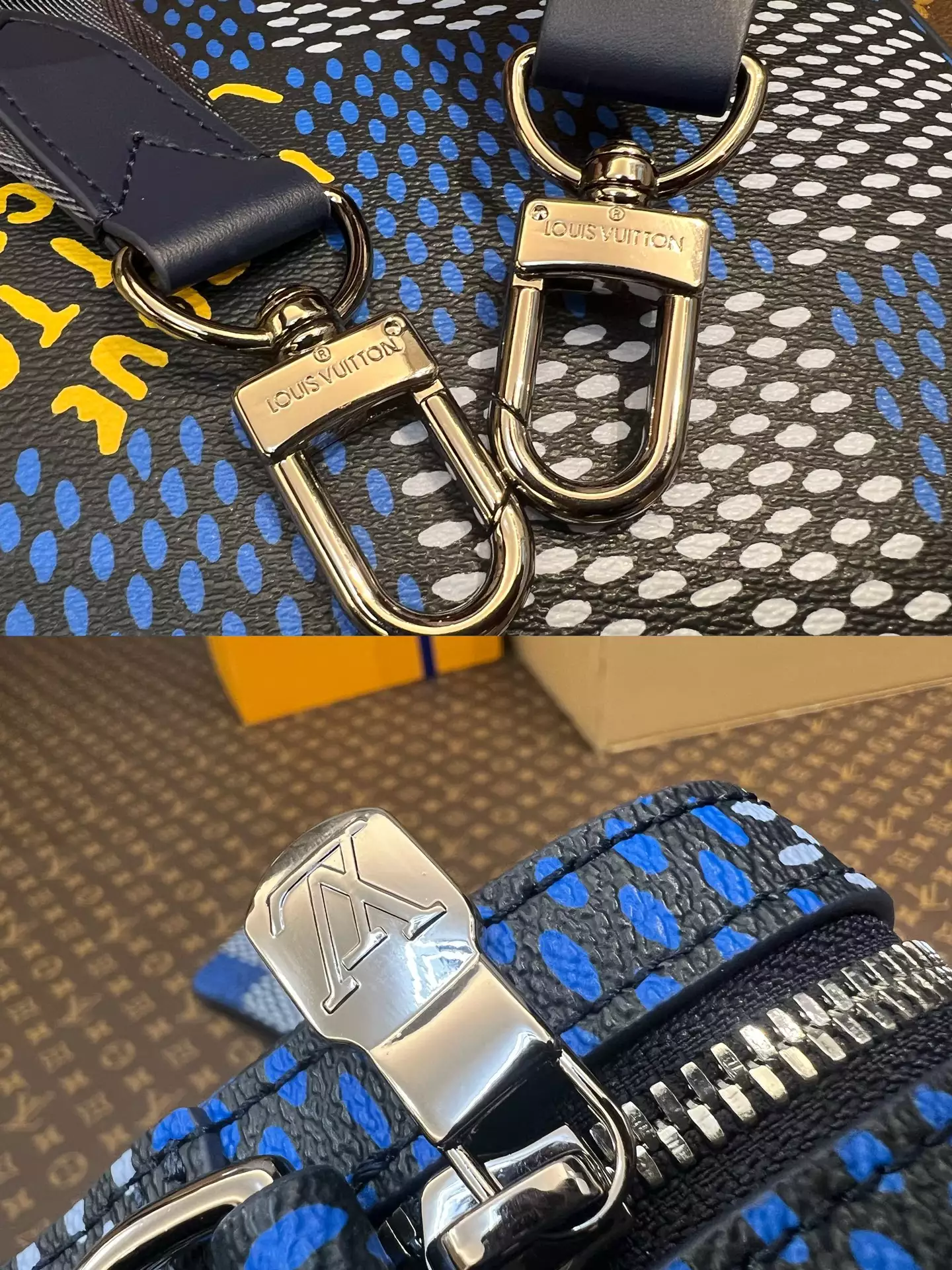 LV Monogram Eclipse Blue and Black
