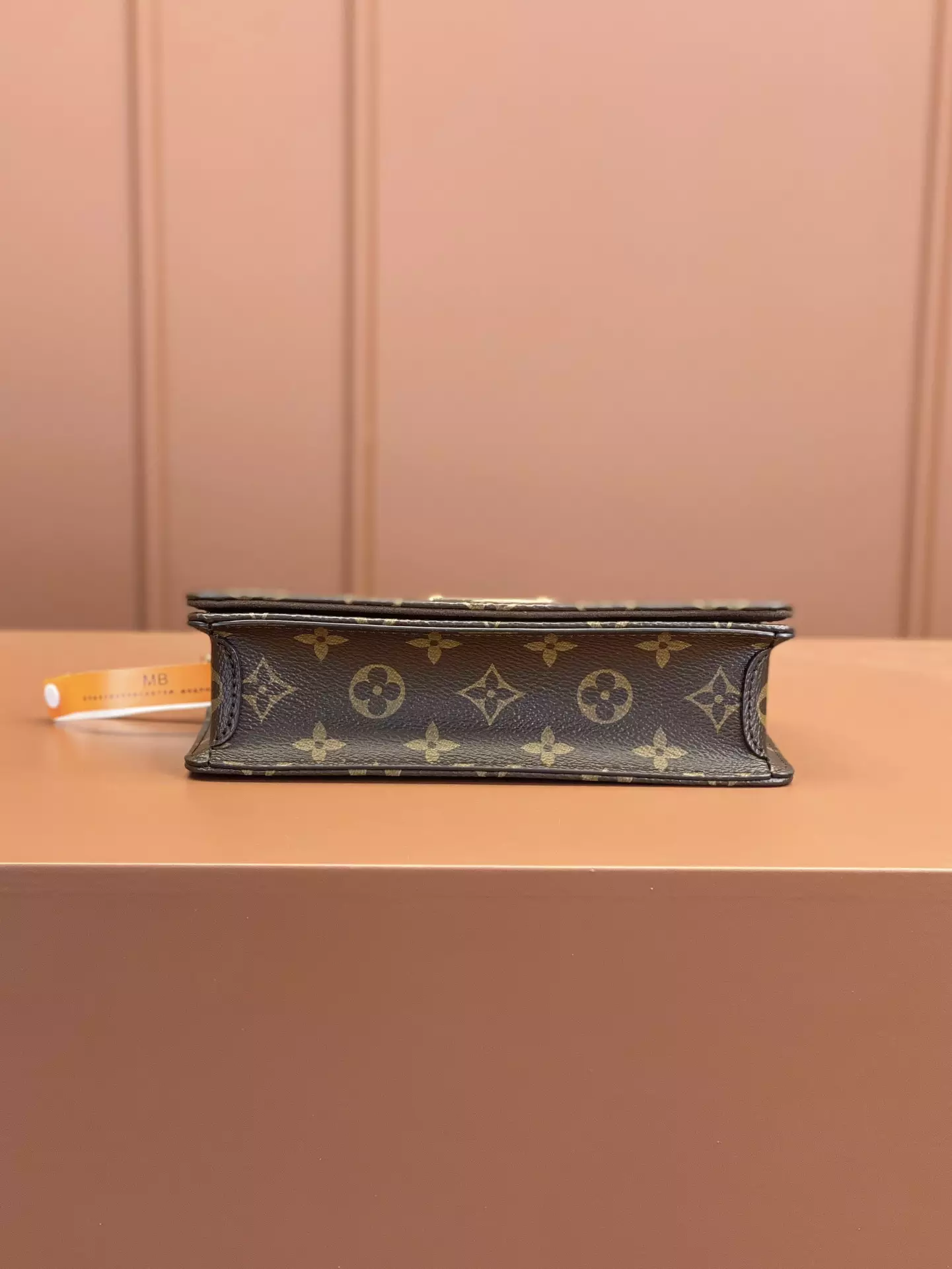 Lily Wallet On Chain Monogram Canvas Brown