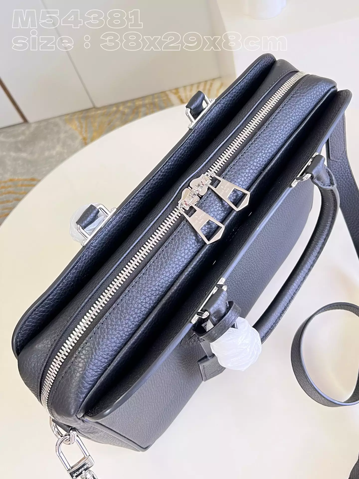 Armand Briefcase Taurillon Black Leather