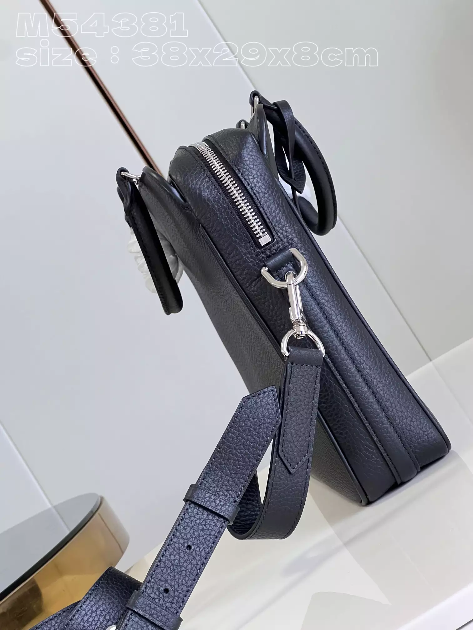 Armand Briefcase Taurillon Black Leather