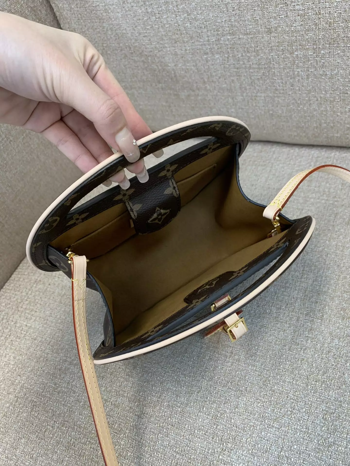 Around Me PM Monogram Brown Coated Canvas