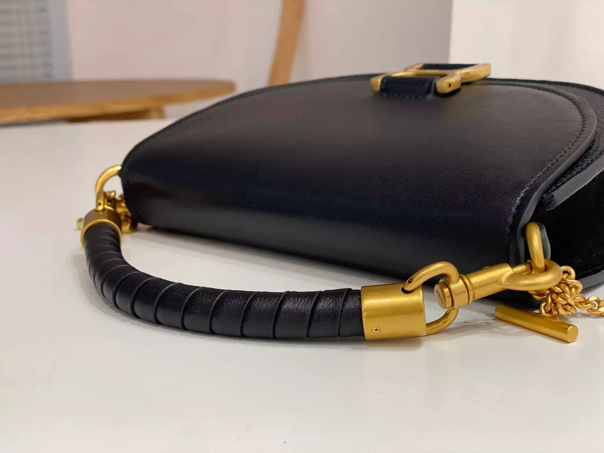 Chloé Marcie Chain Flap Bag in Black