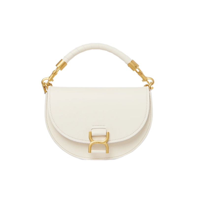 Chloé Marcie Chain Flap Bag in Misty Ivory