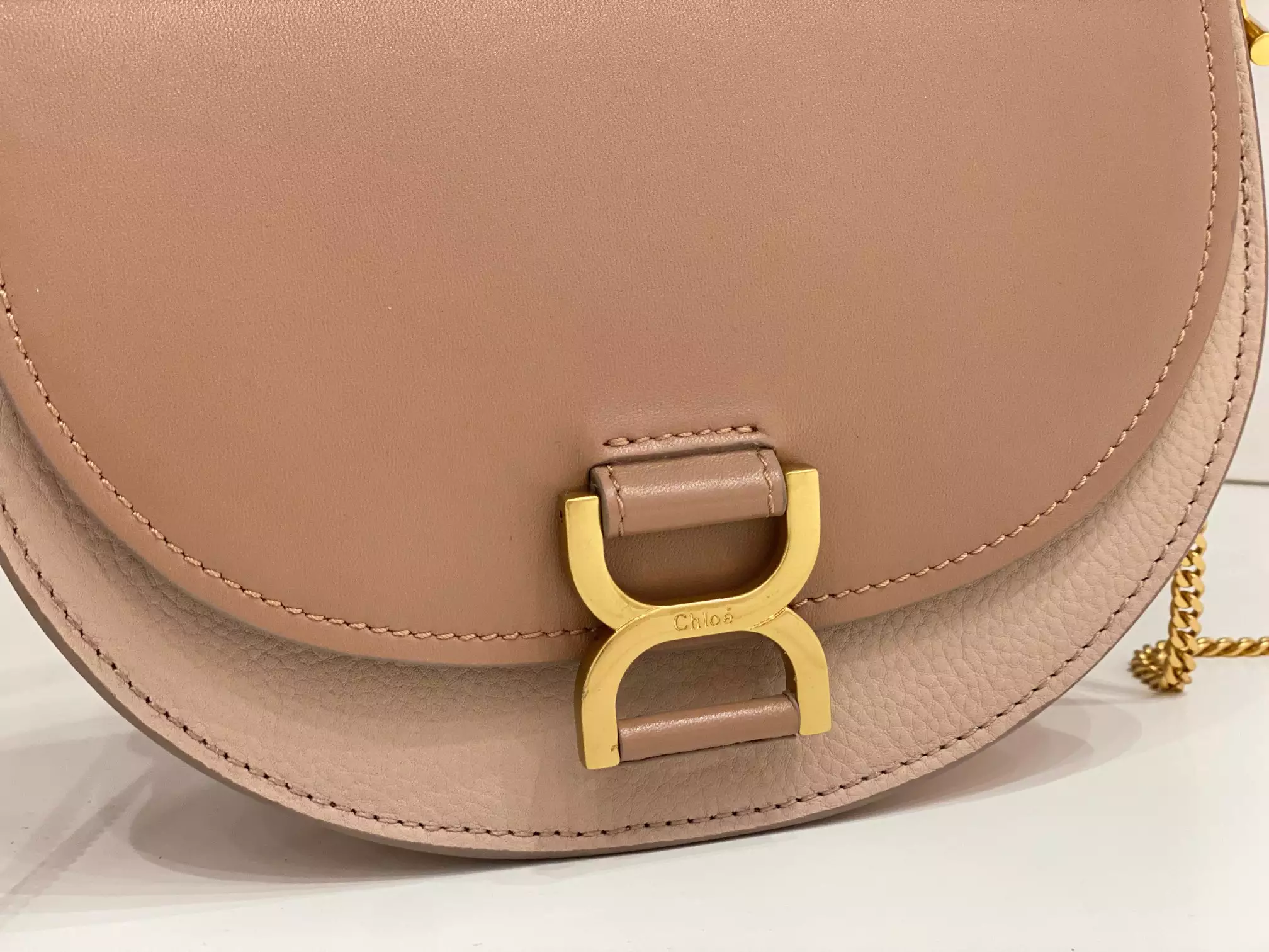 Chloé Marcie Chain Flap Bag in Woodrose