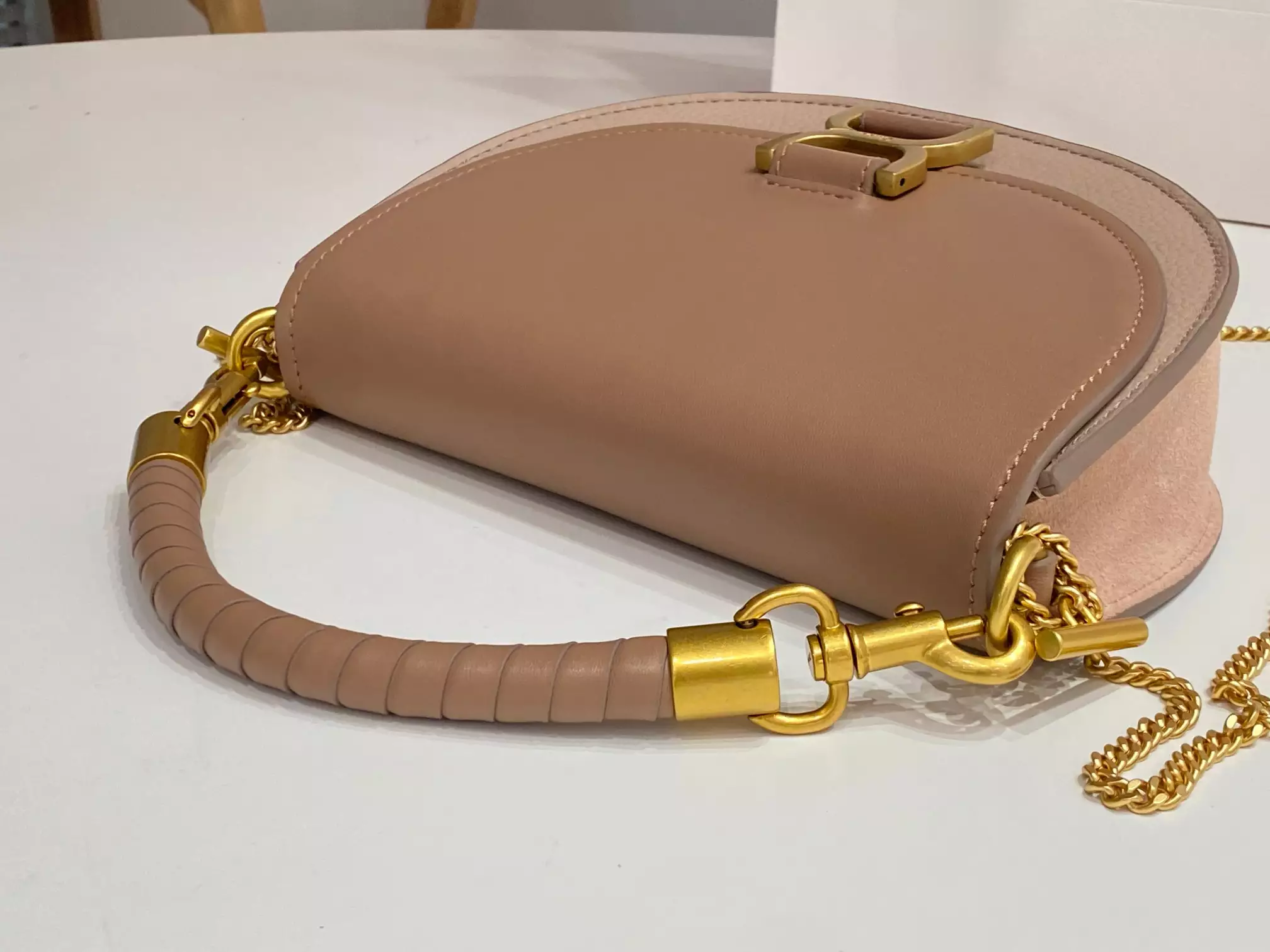 Chloé Marcie Chain Flap Bag in Woodrose