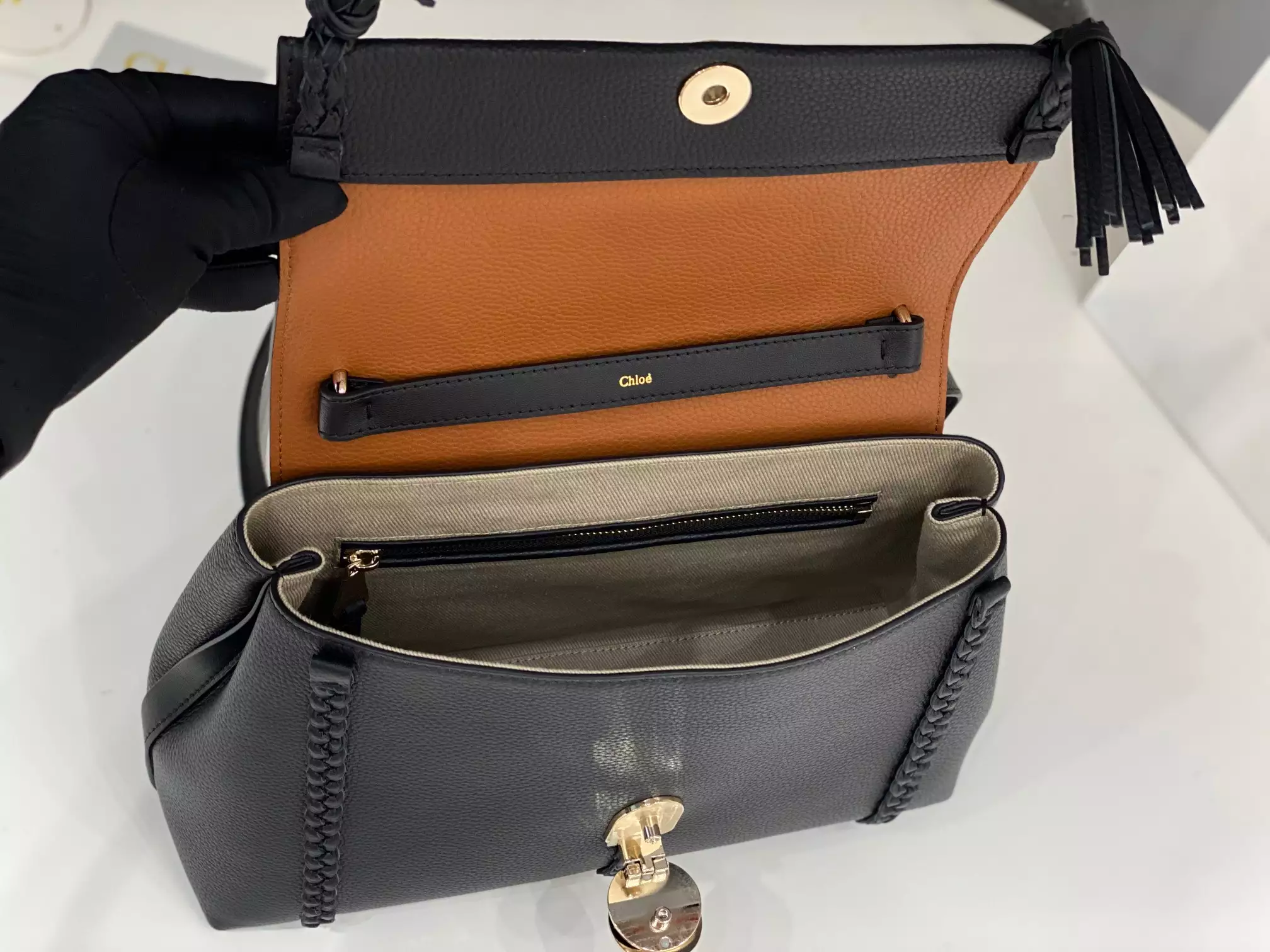 Chloé Penelope Medium Black Leather