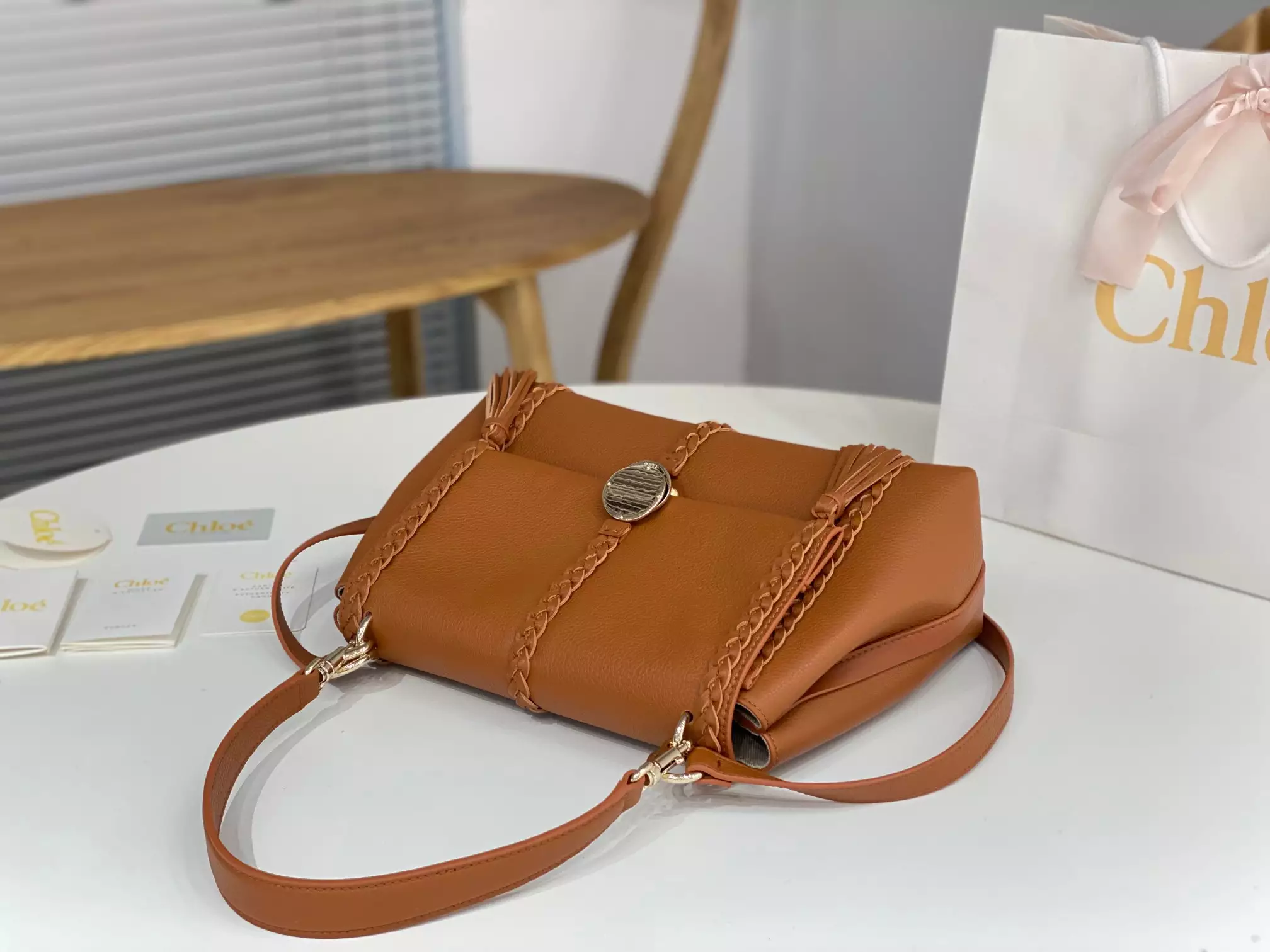 Chloé Penelope Medium Caramel Leather