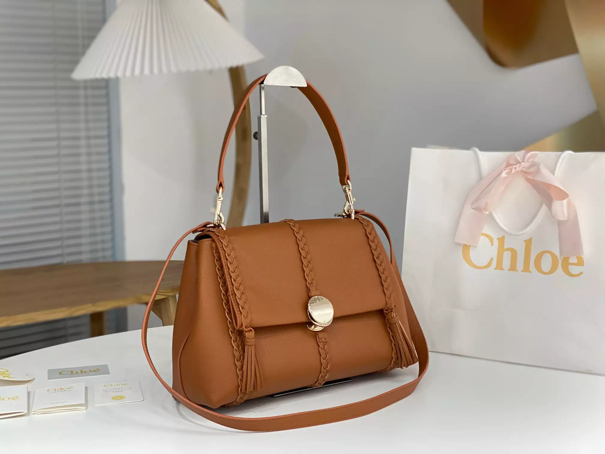 Chloé Penelope Medium Caramel Leather