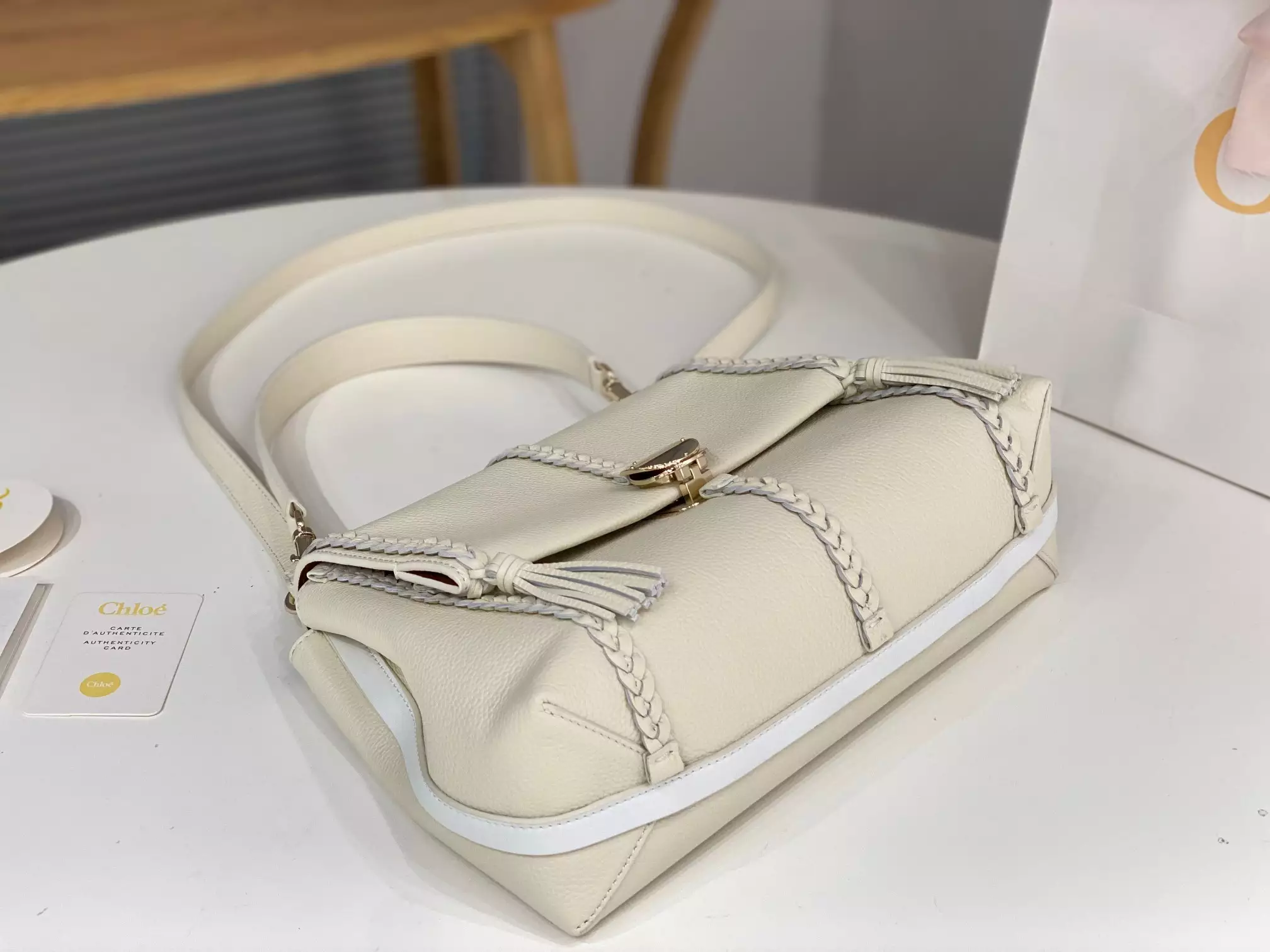 Chloé Penelope Medium White Leather