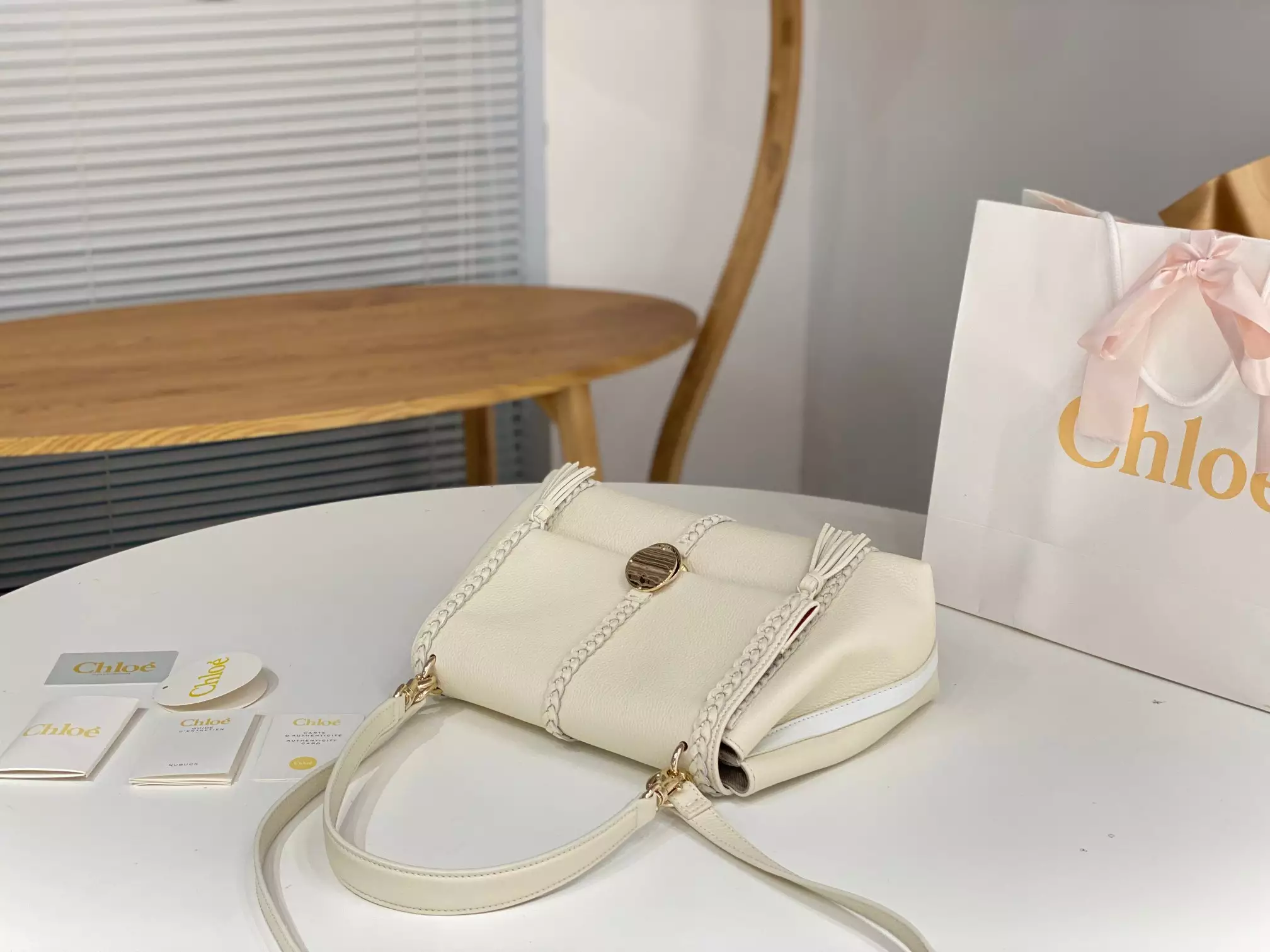Chloé Penelope Medium White Leather