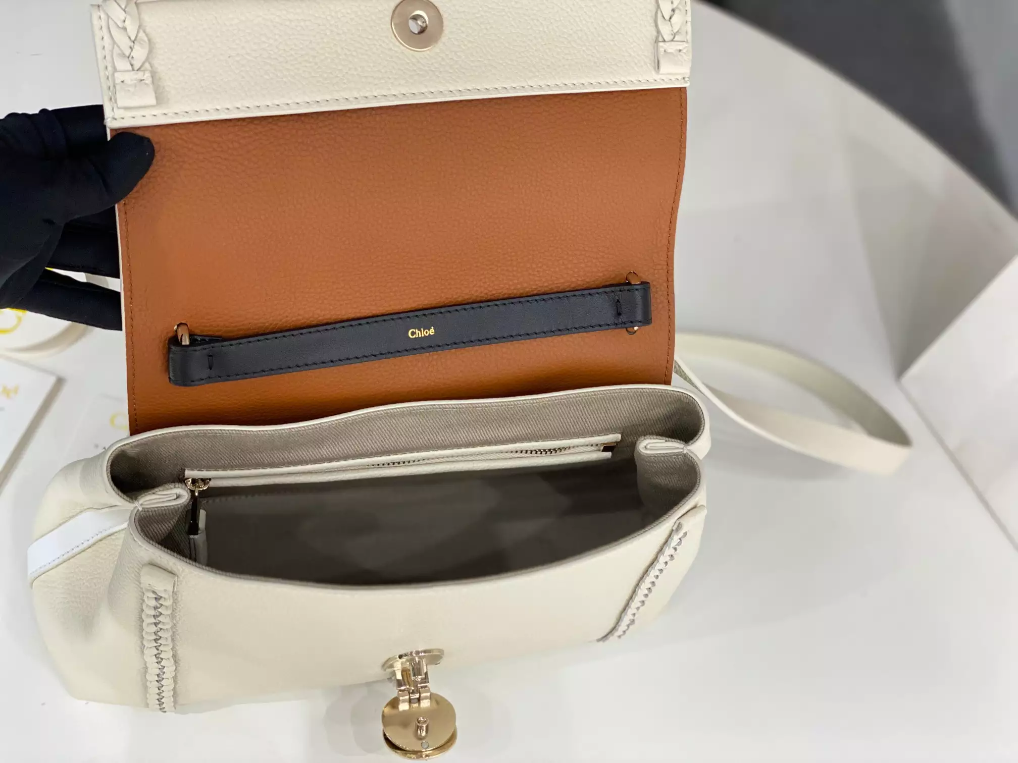 Chloé Penelope Medium White Leather