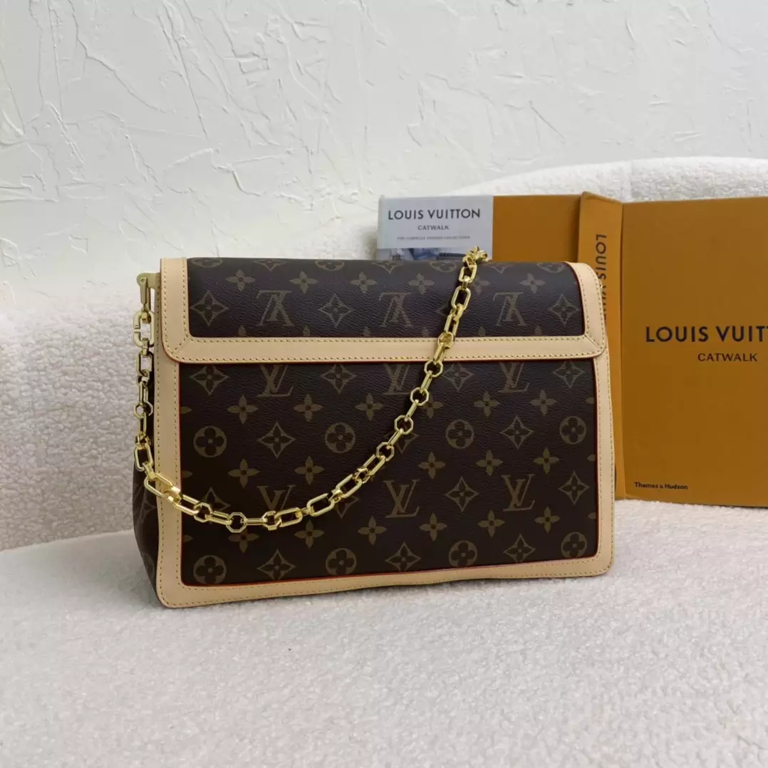 LV Dauphine Soft GM Monogram Canvas Brown
