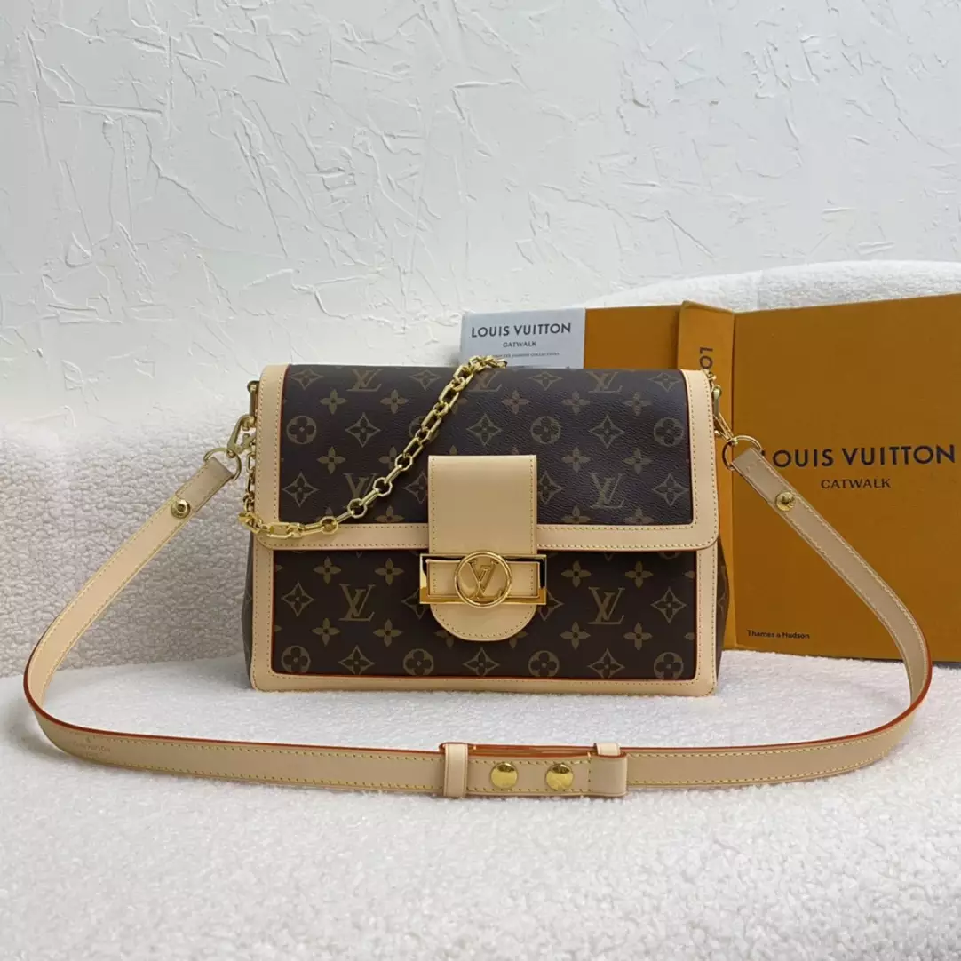 LV Dauphine Soft GM Monogram Canvas Brown