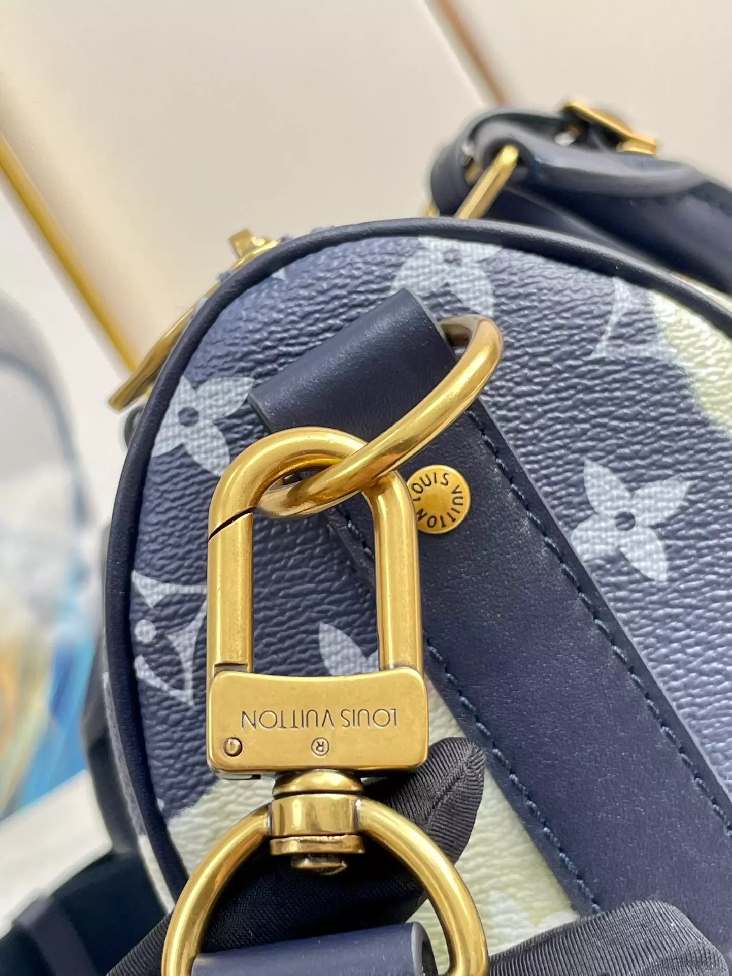 Keepall Bandoulière 25 Monogram Bleach Ink Blue