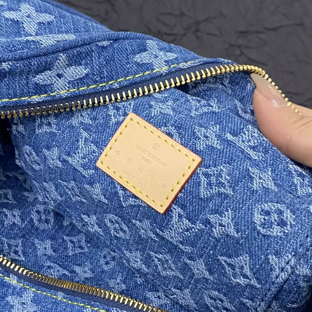 LV Croissant MM Monogram Denim
