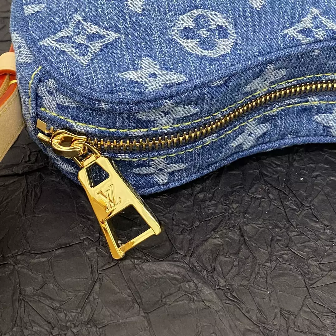 LV Croissant MM Monogram Denim