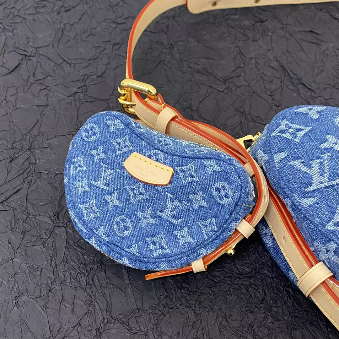 LV Croissant MM Monogram Denim