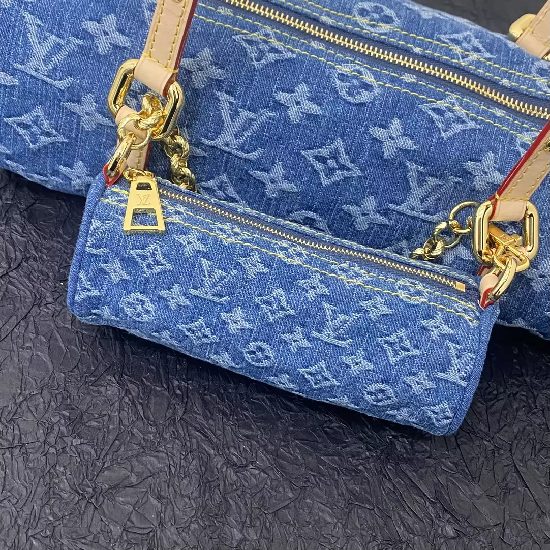 LV Remix Papillon Monogram Denim