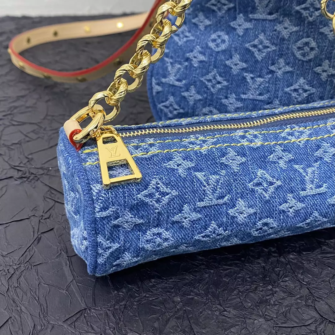 LV Remix Papillon Monogram Denim