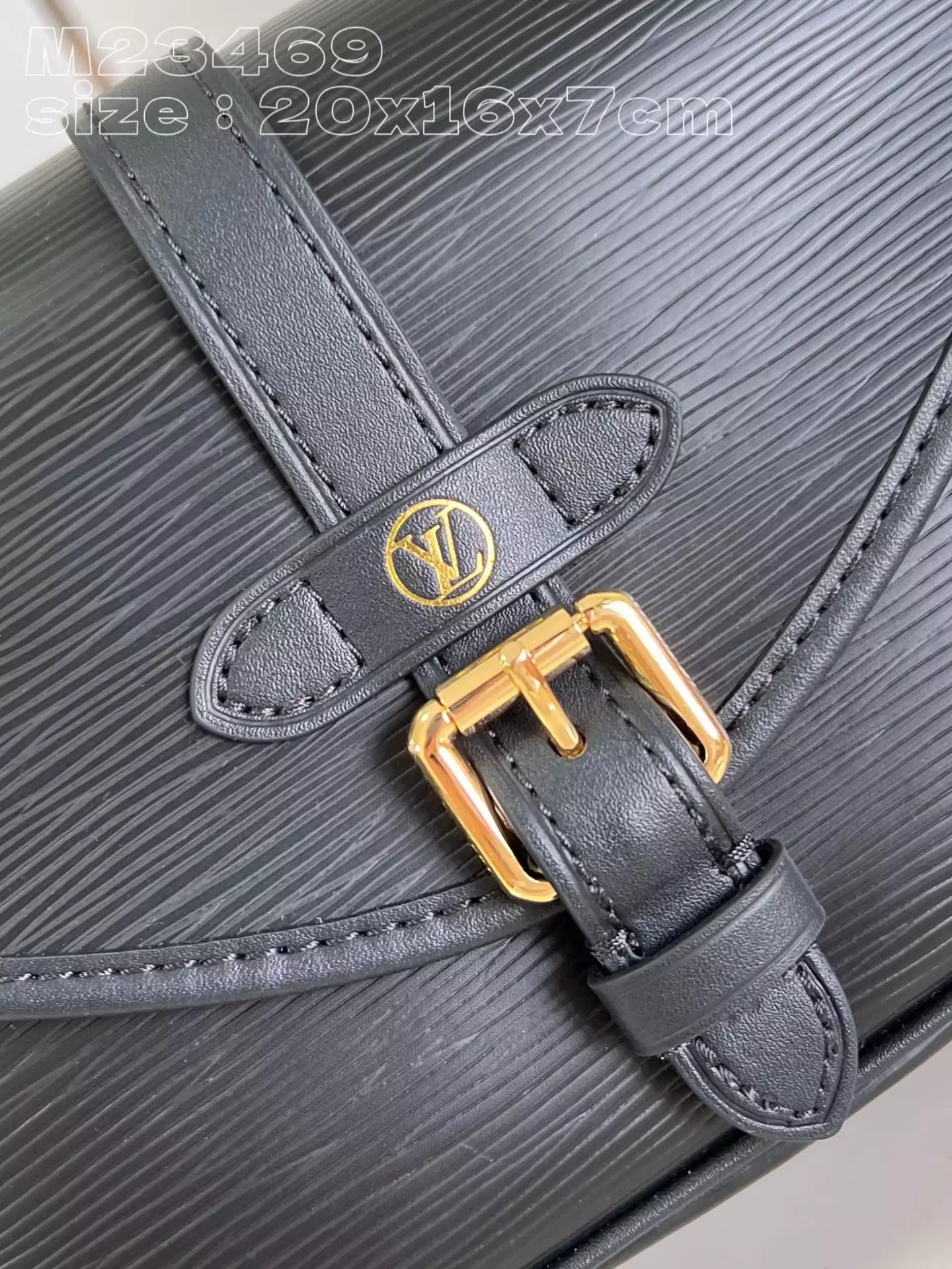 LV Saumur BB Black Leather