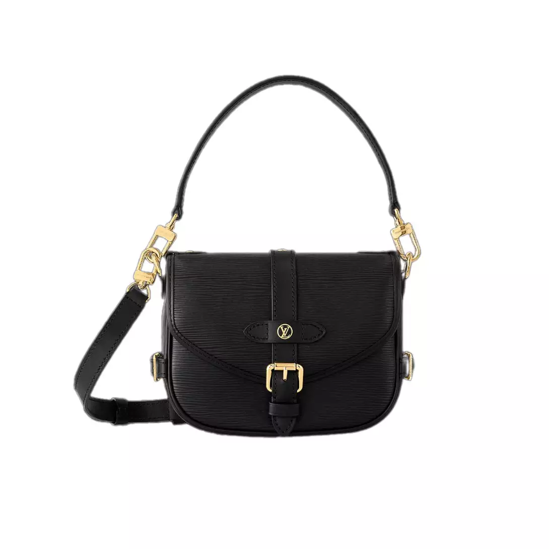 LV Saumur BB Black Leather