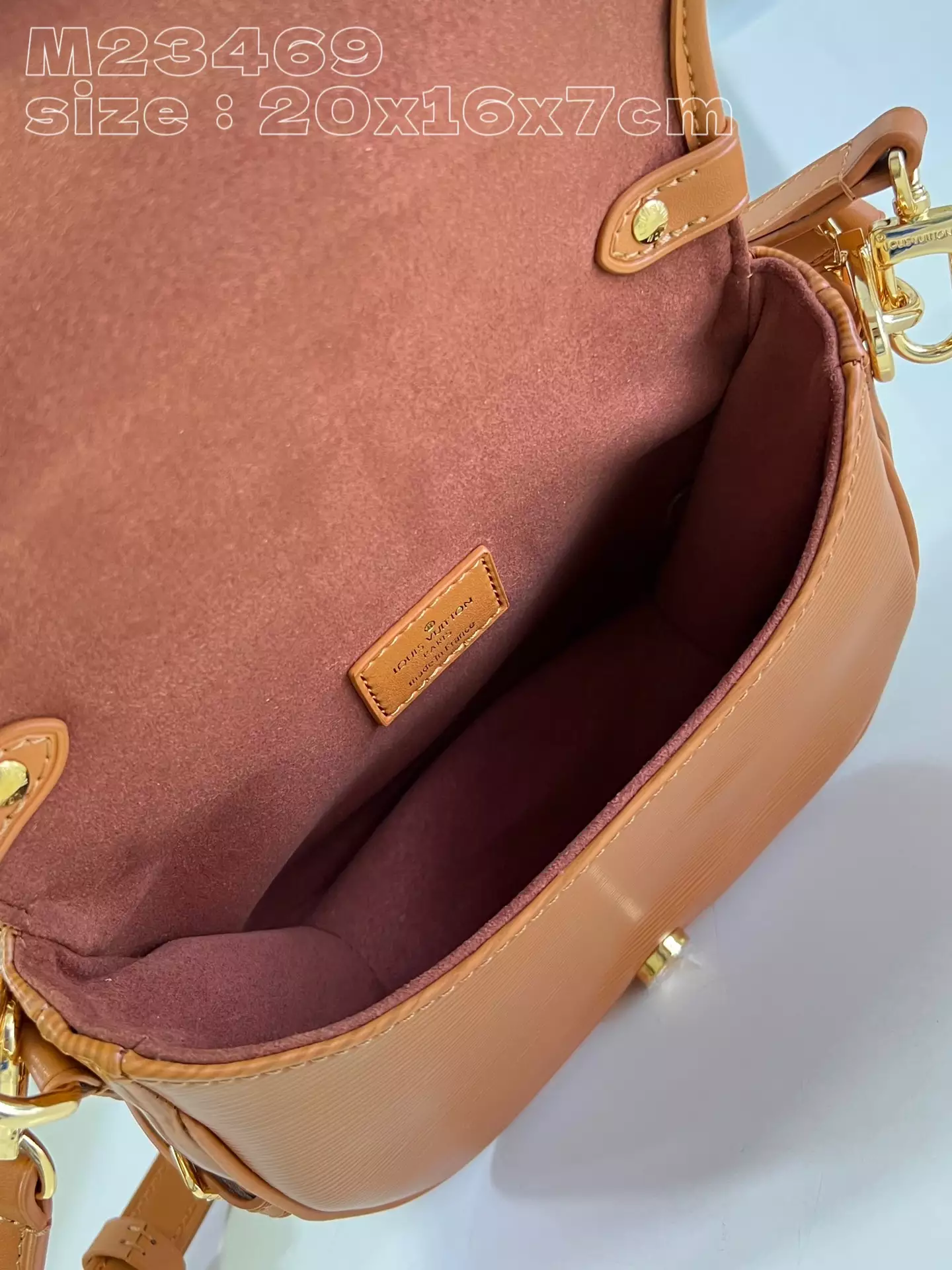 LV Saumur BB Cognac Brown Leather