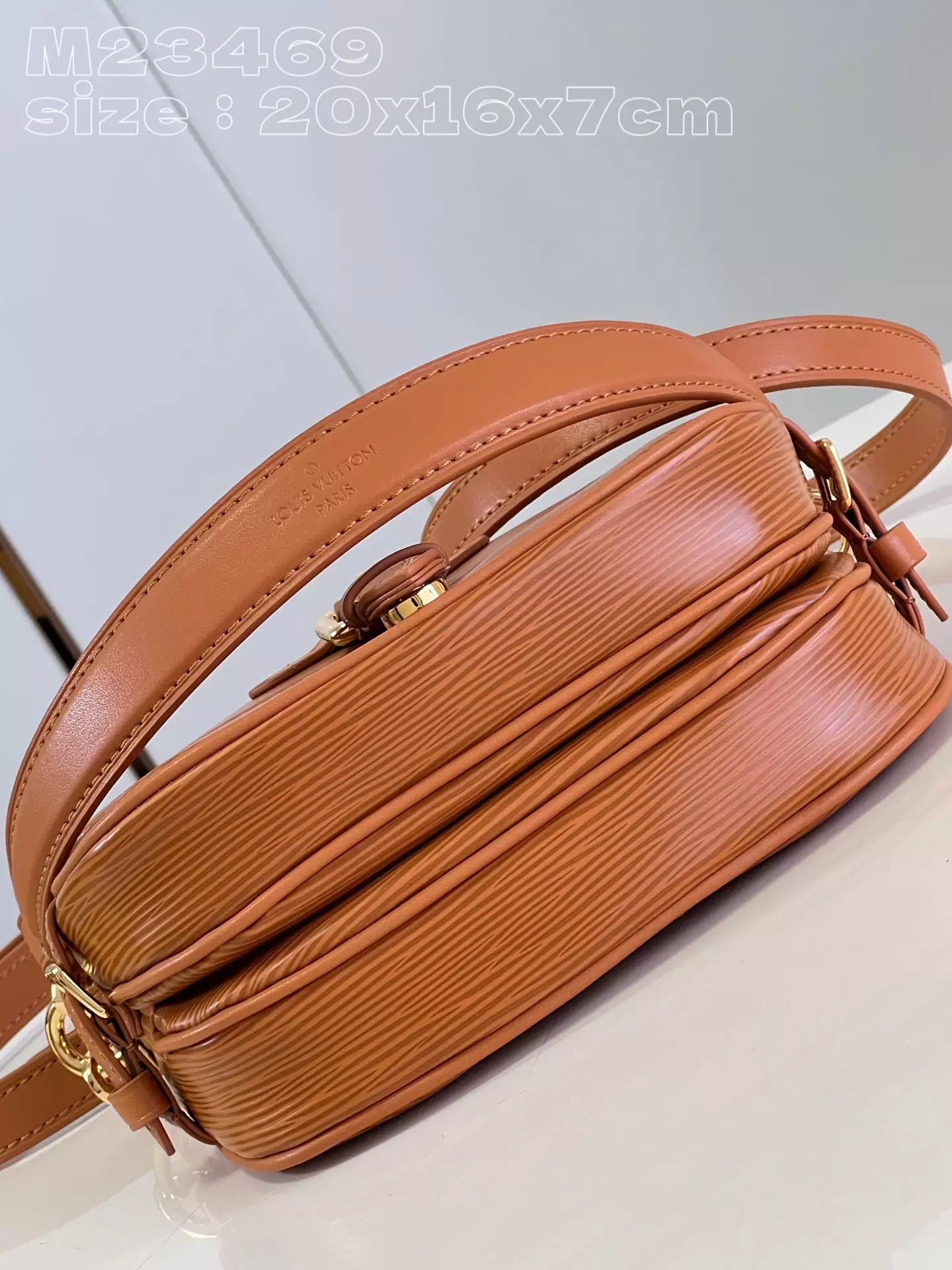 LV Saumur BB Cognac Brown Leather