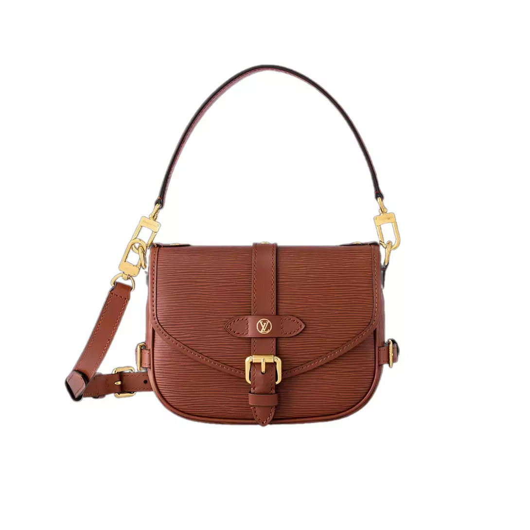 LV Saumur BB Cognac Brown Leather