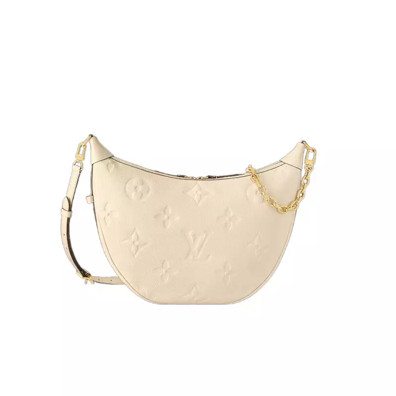 Loop Hobo Monogram Empreinte Creme Leather
