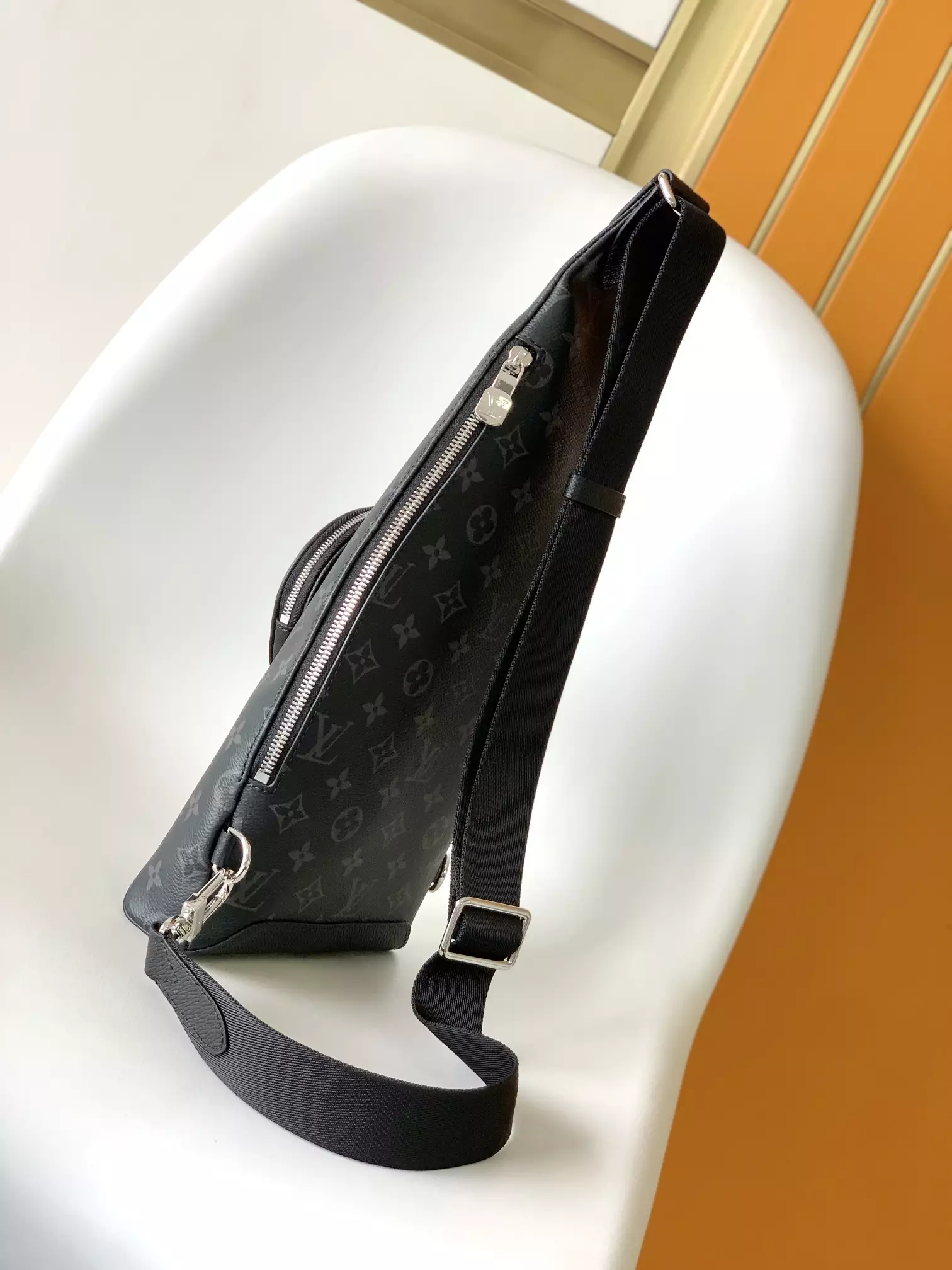 Louis Vuitton Duo Slingbag Taigarama Agave Black