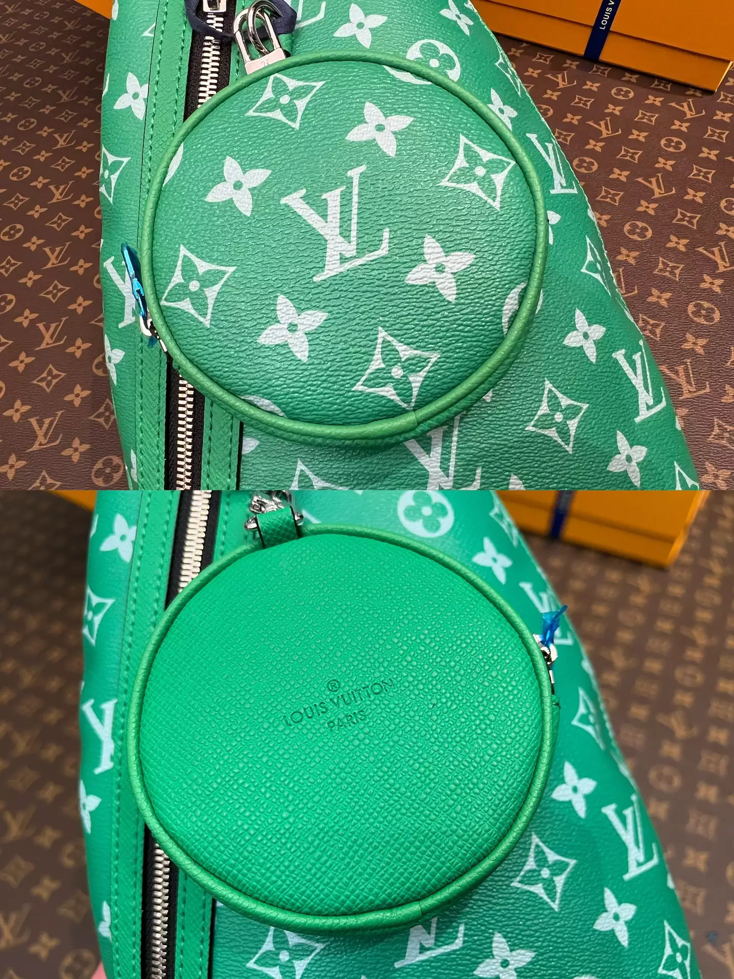 Louis Vuitton Duo Slingbag Taigarama Cactus Green