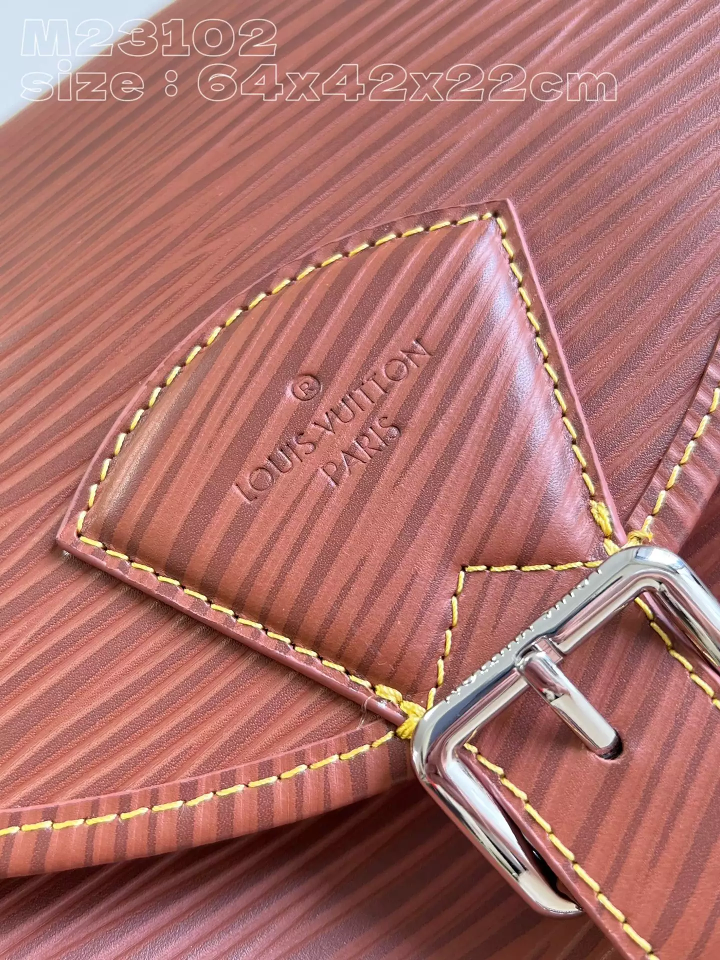 Montsouris Backpack Calf Cognac Leather Trim