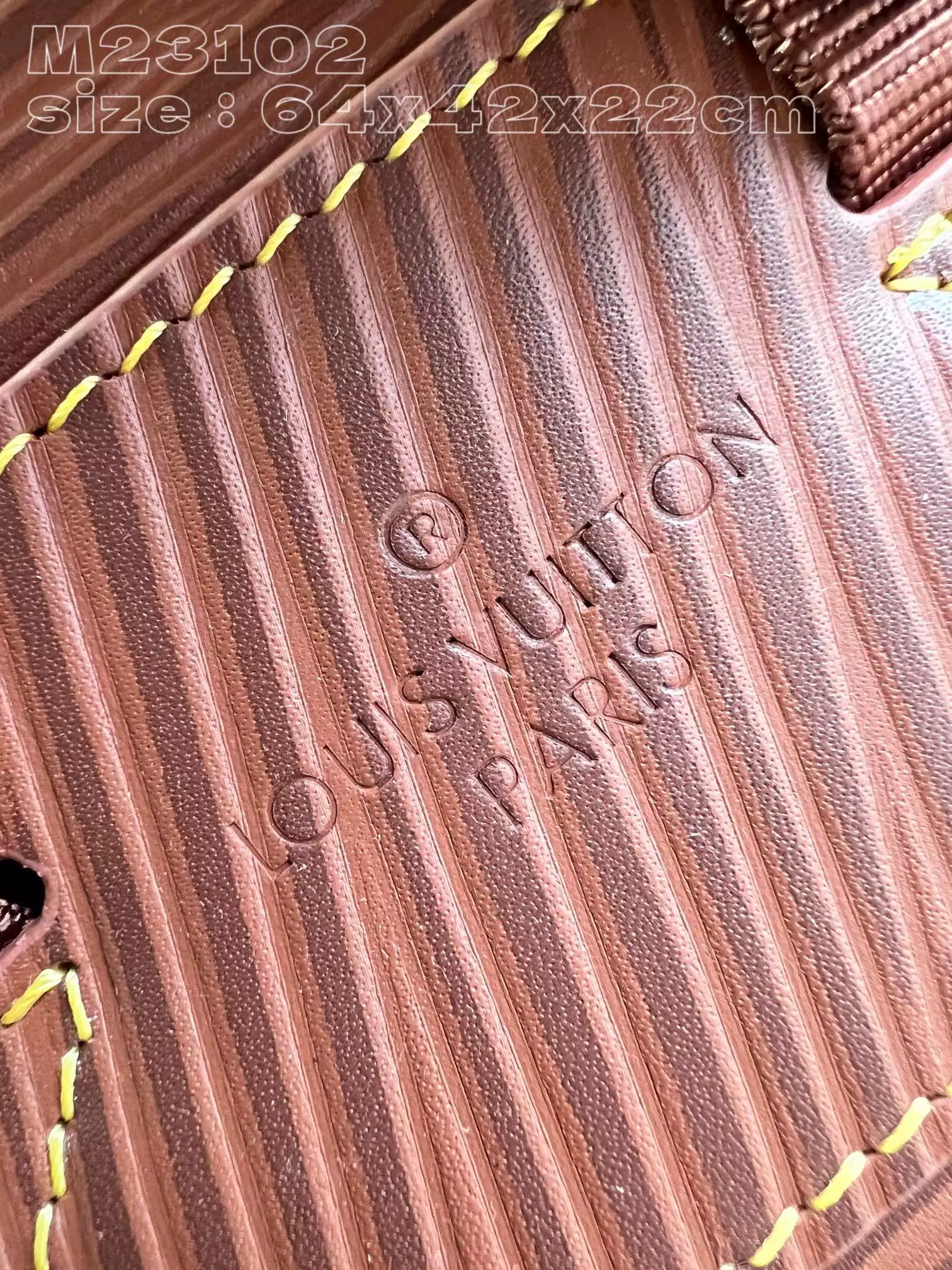 Montsouris Backpack Calf Cognac Leather Trim