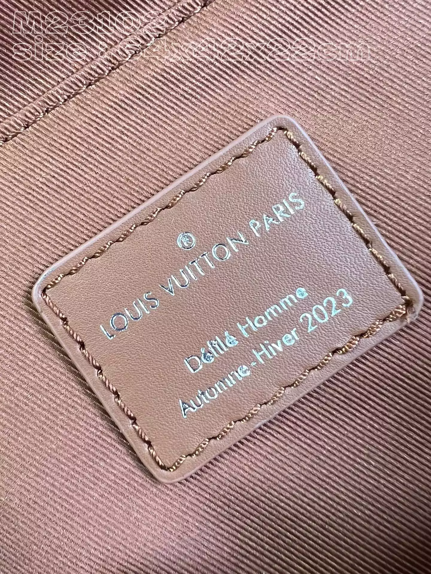 Montsouris Backpack Calf Cognac Leather Trim