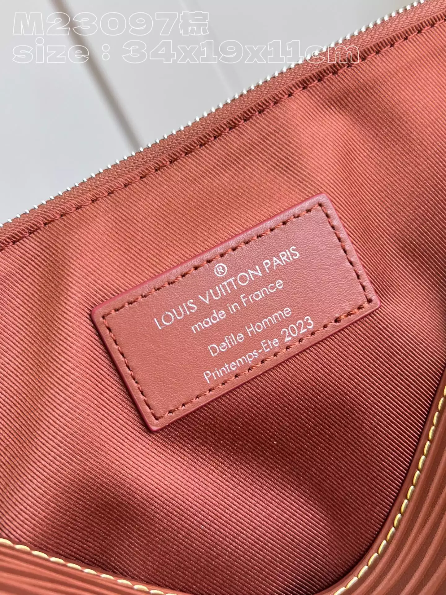 Montsouris Messenger Calf Cognac Leather Trim