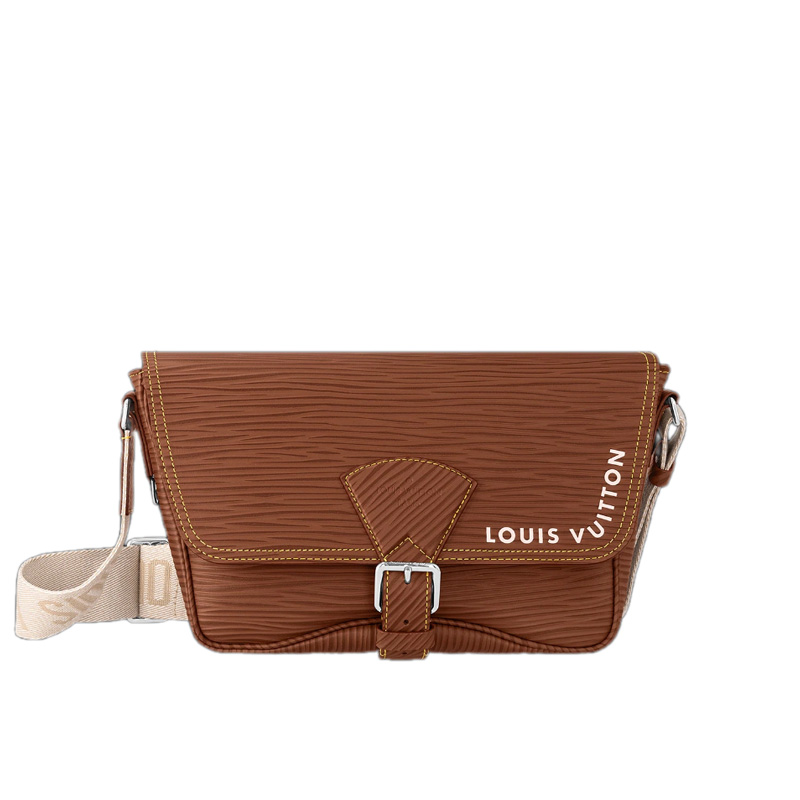 Montsouris Messenger Calf Cognac Leather Trim