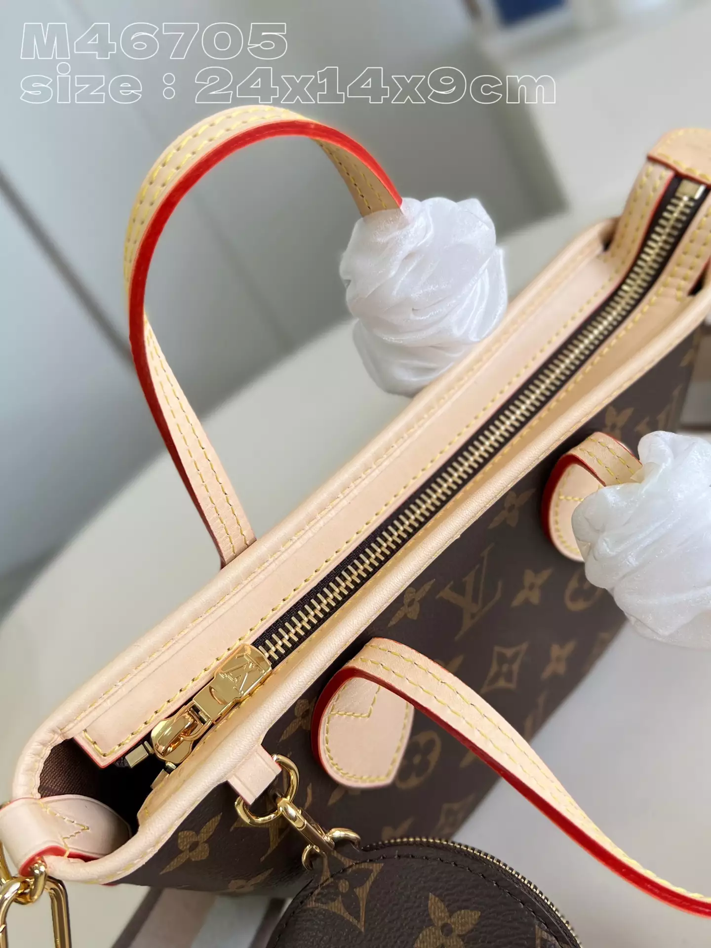 Neverfull BB Monogram Canvas in Beige