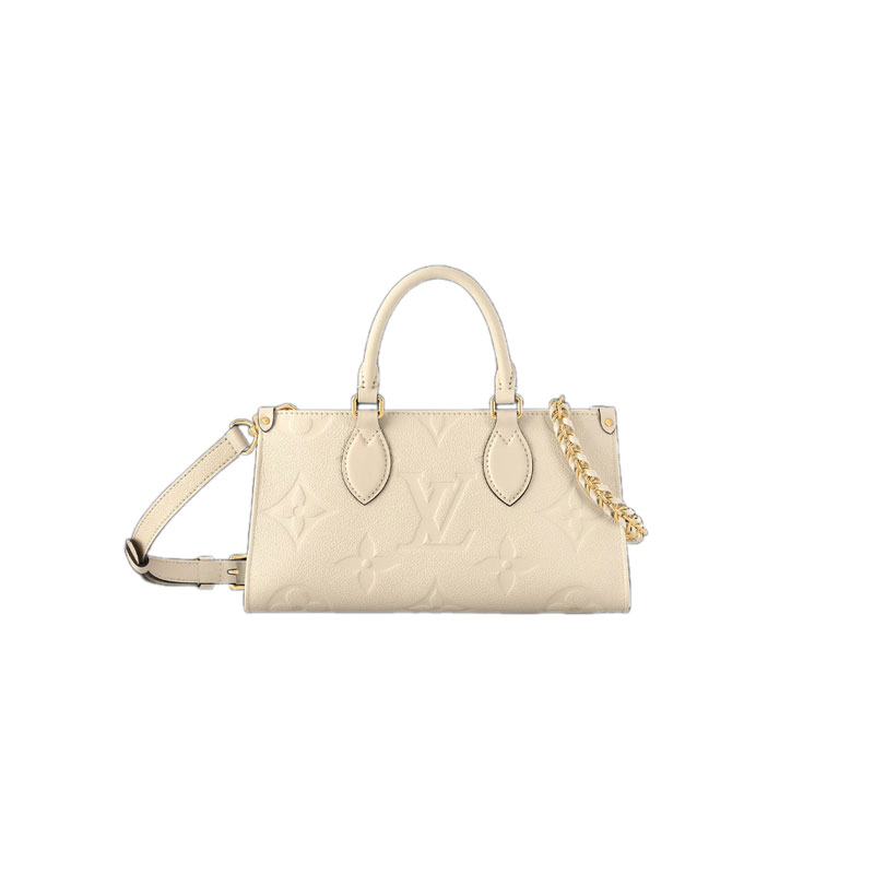 OnTheGo East West Monogram Empreinte Creme Leather
