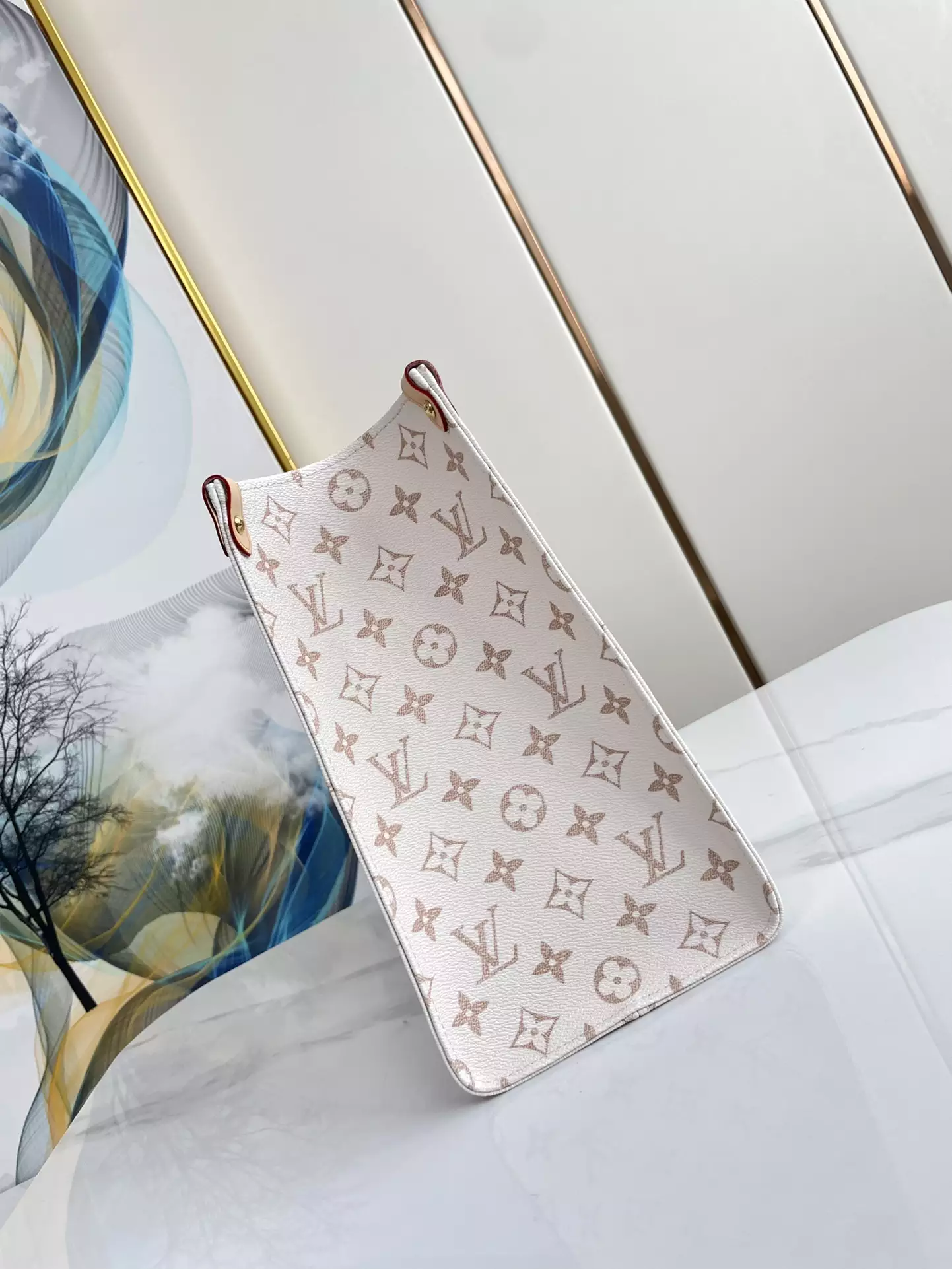 OnTheGo MM Monogram Dune Coated Canvas