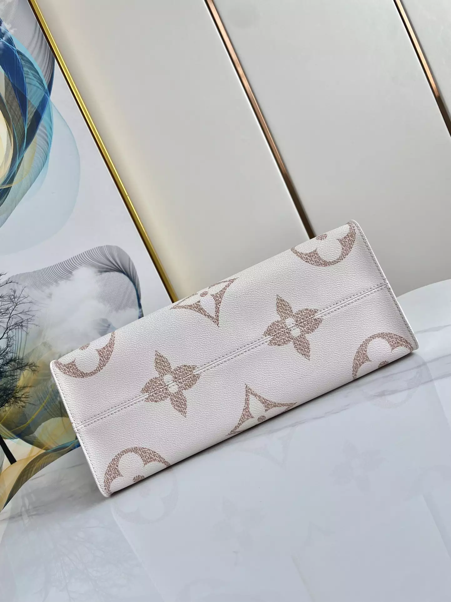 OnTheGo MM Monogram Dune Coated Canvas