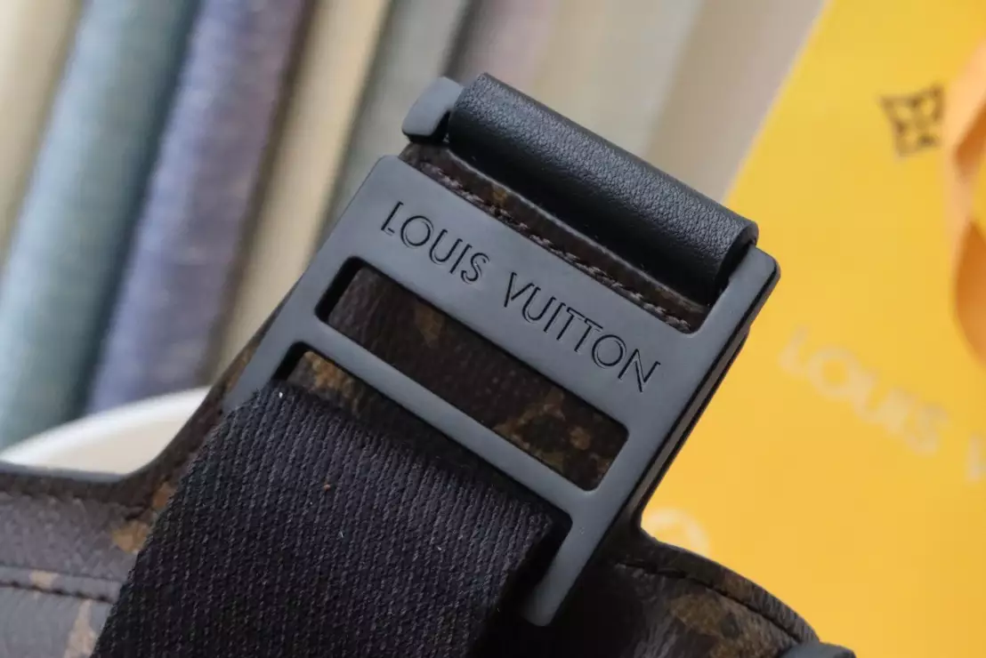 S Lock Sling Bag Monogram Macassar Canvas