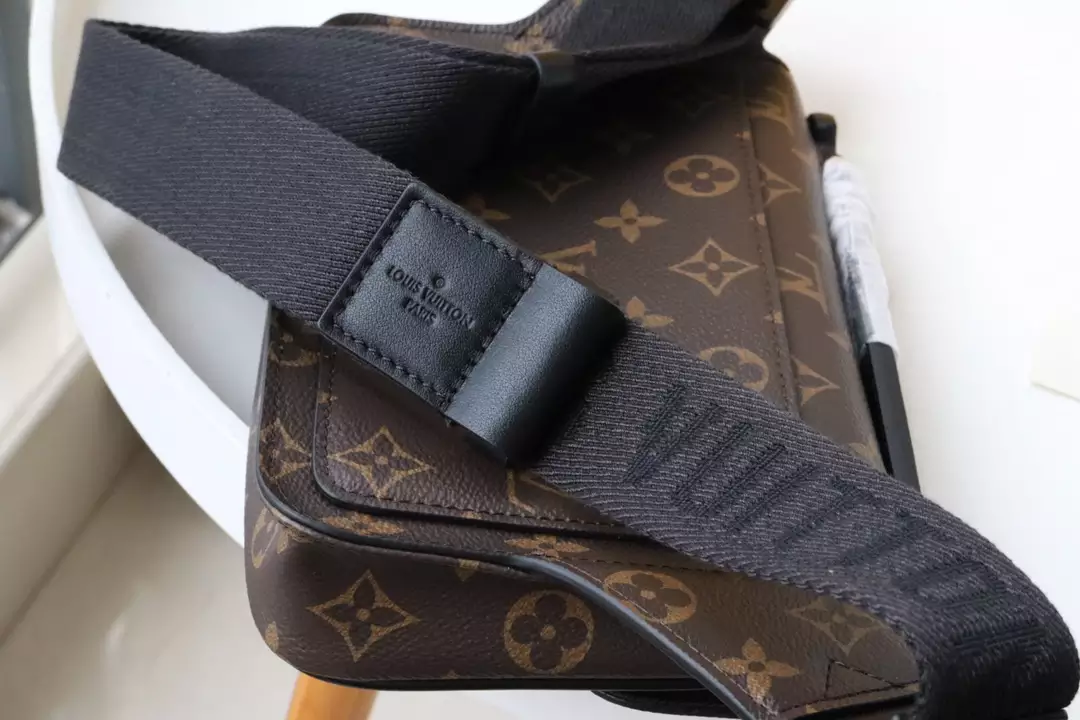 S Lock Sling Bag Monogram Macassar Canvas