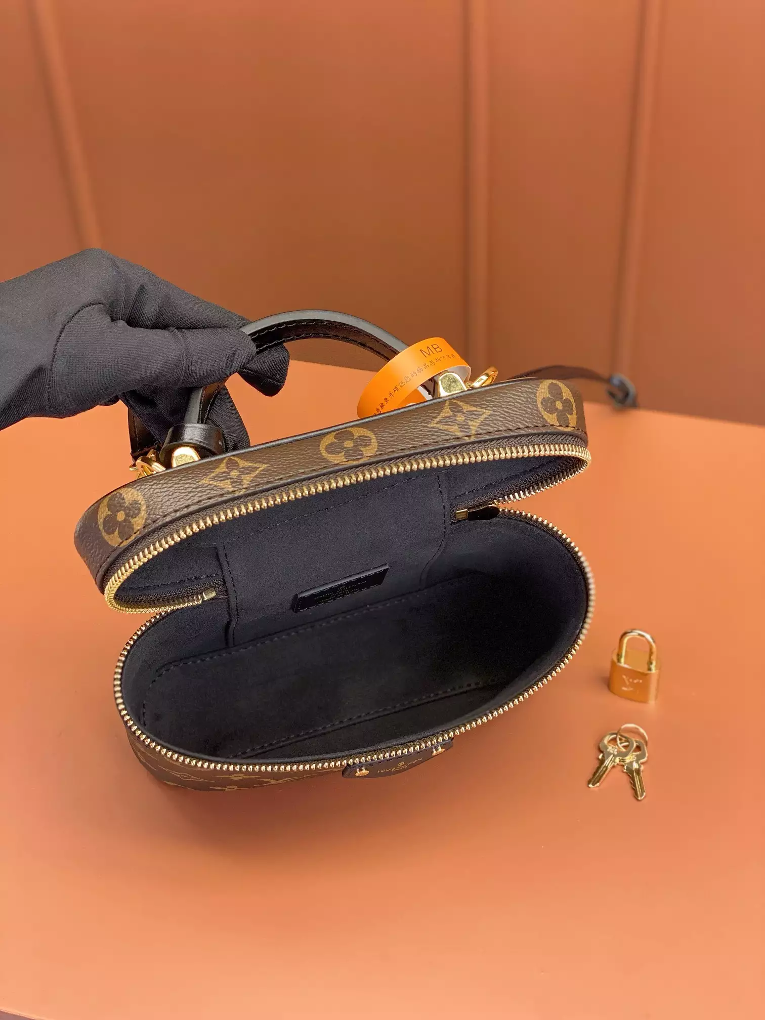 Vanity Chain Pouch Monogram Brown Coated Canvas