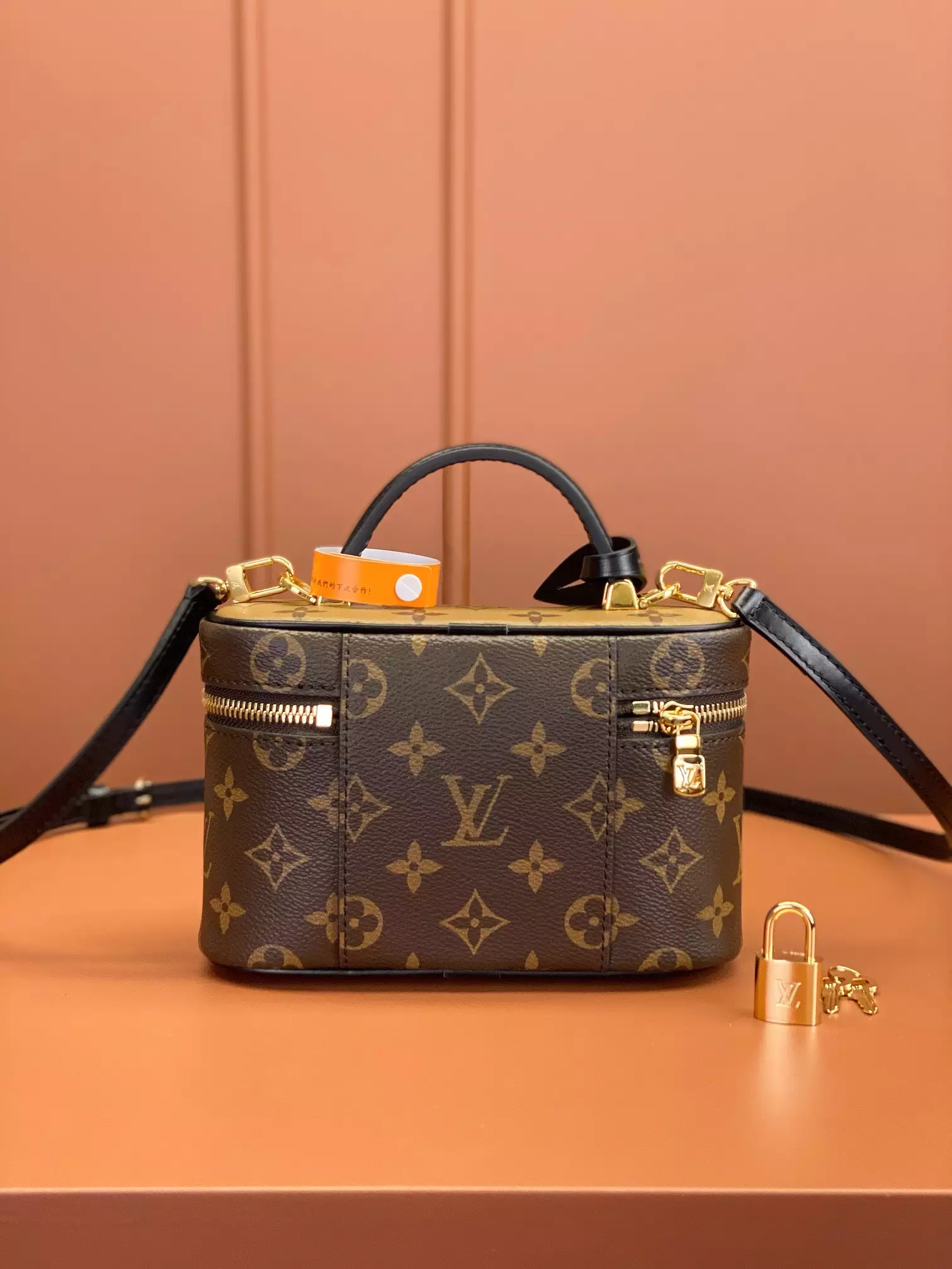 Vanity Chain Pouch Monogram Brown Coated Canvas