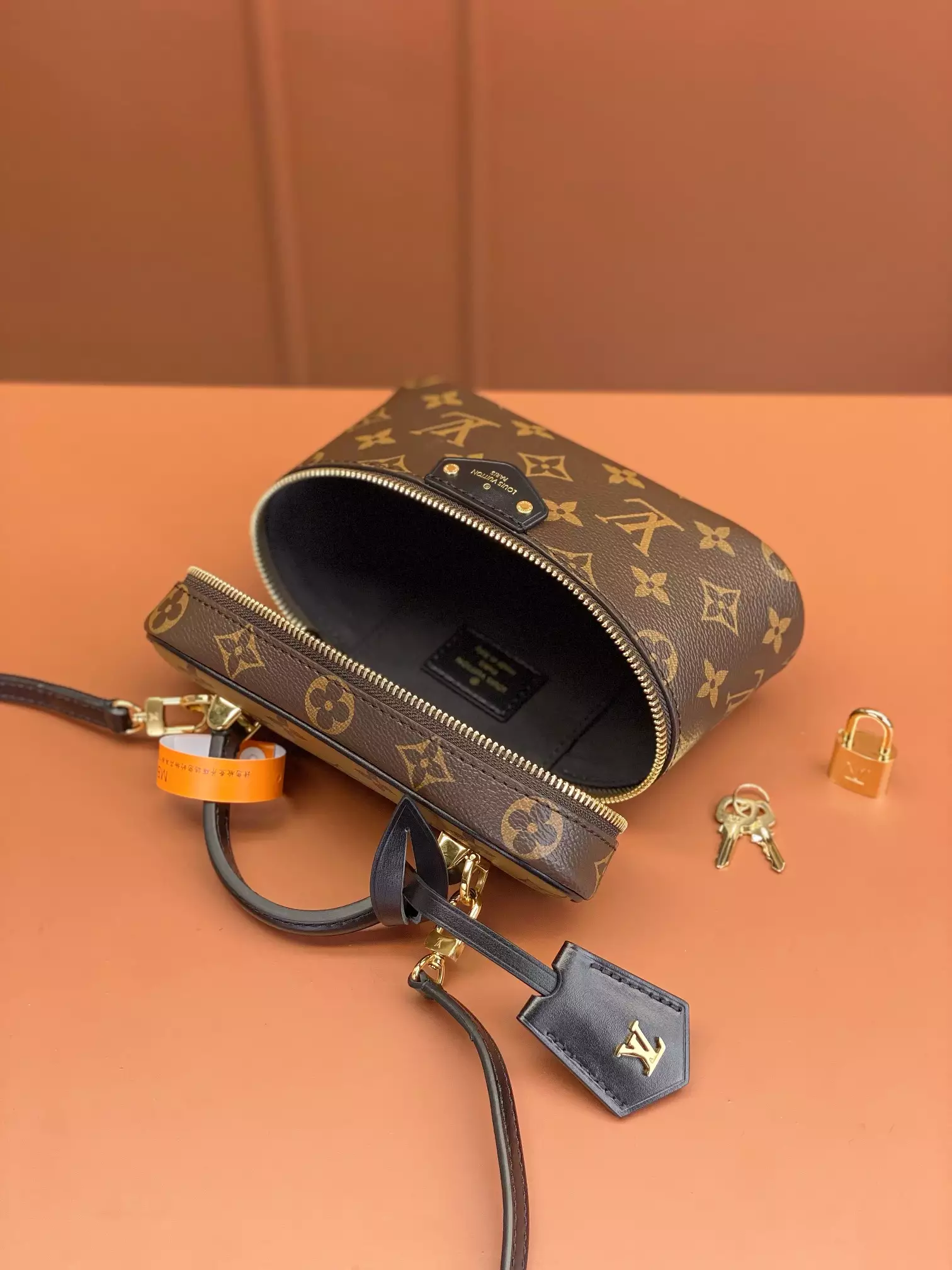 Vanity Chain Pouch Monogram Brown Coated Canvas